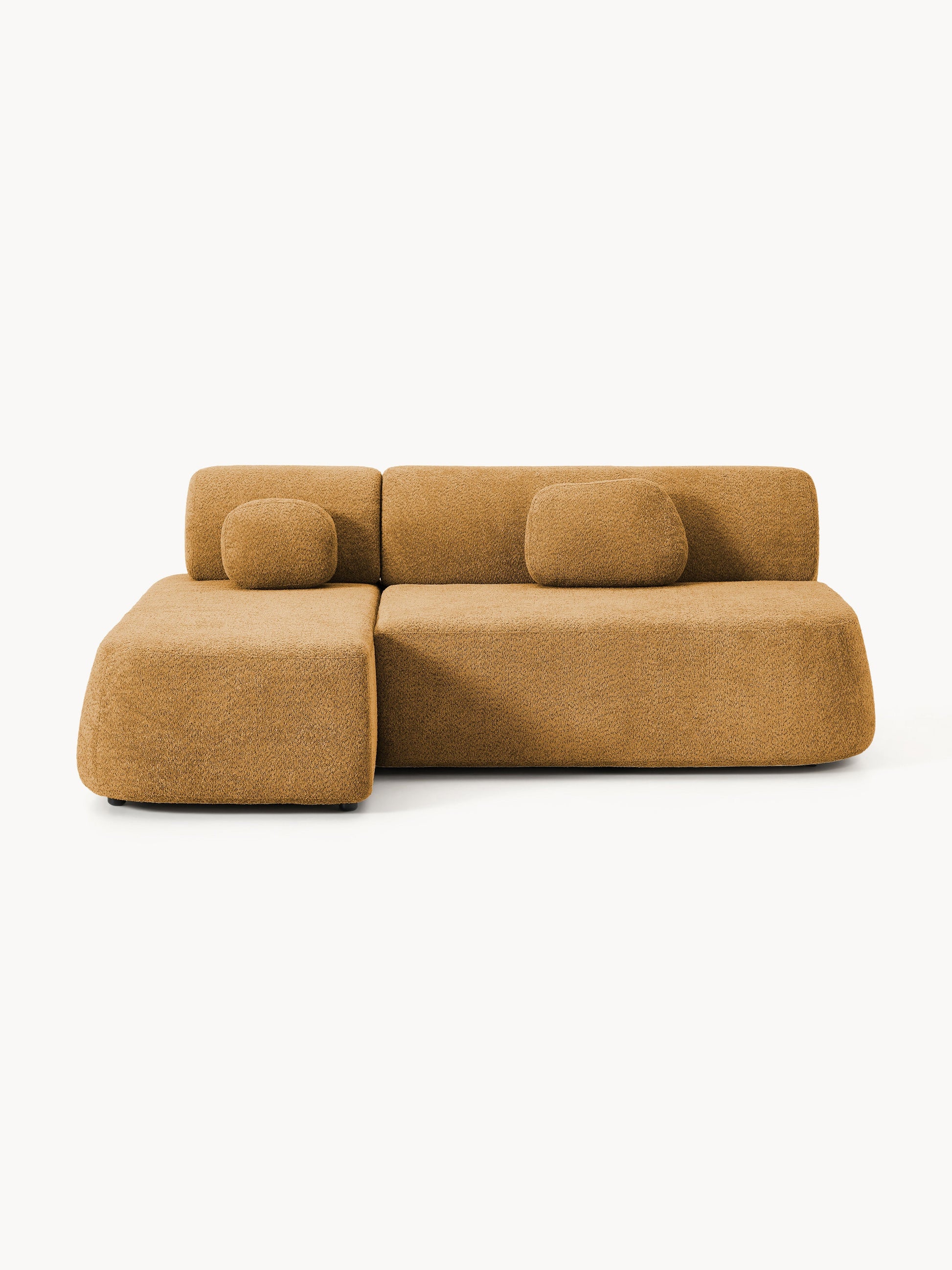 Pao Sofa Bed with Teddy Bouclé Cover and Storage