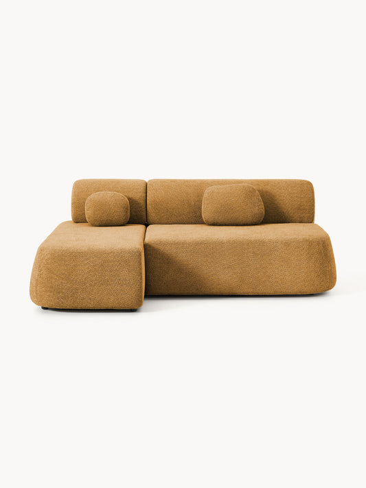 Pao Sofa Bed with Teddy Bouclé Cover and Storage