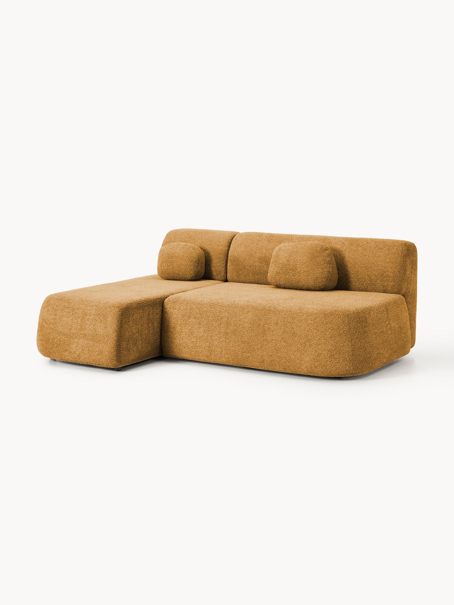Pao Sofa Bed with Teddy Bouclé Cover and Storage
