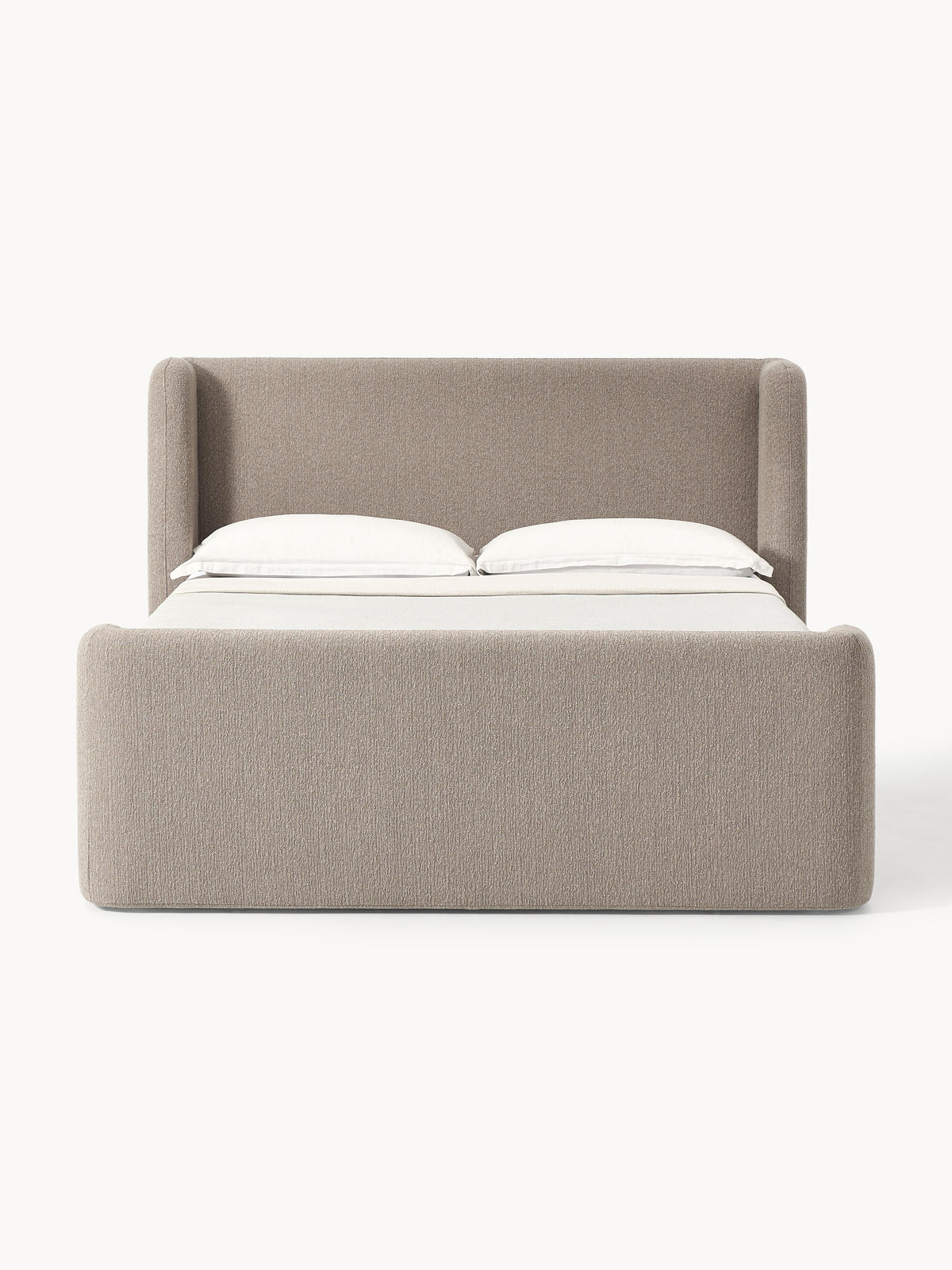Perla Box Spring Bed Frame, Bouclé