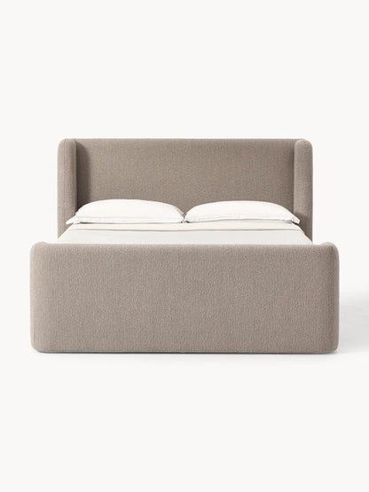 Perla Box Spring Bed Frame, Bouclé