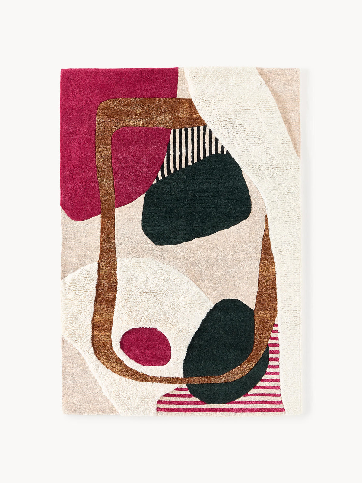 Rosco Wool Rug, High-Low Texture, Hand-Tufted