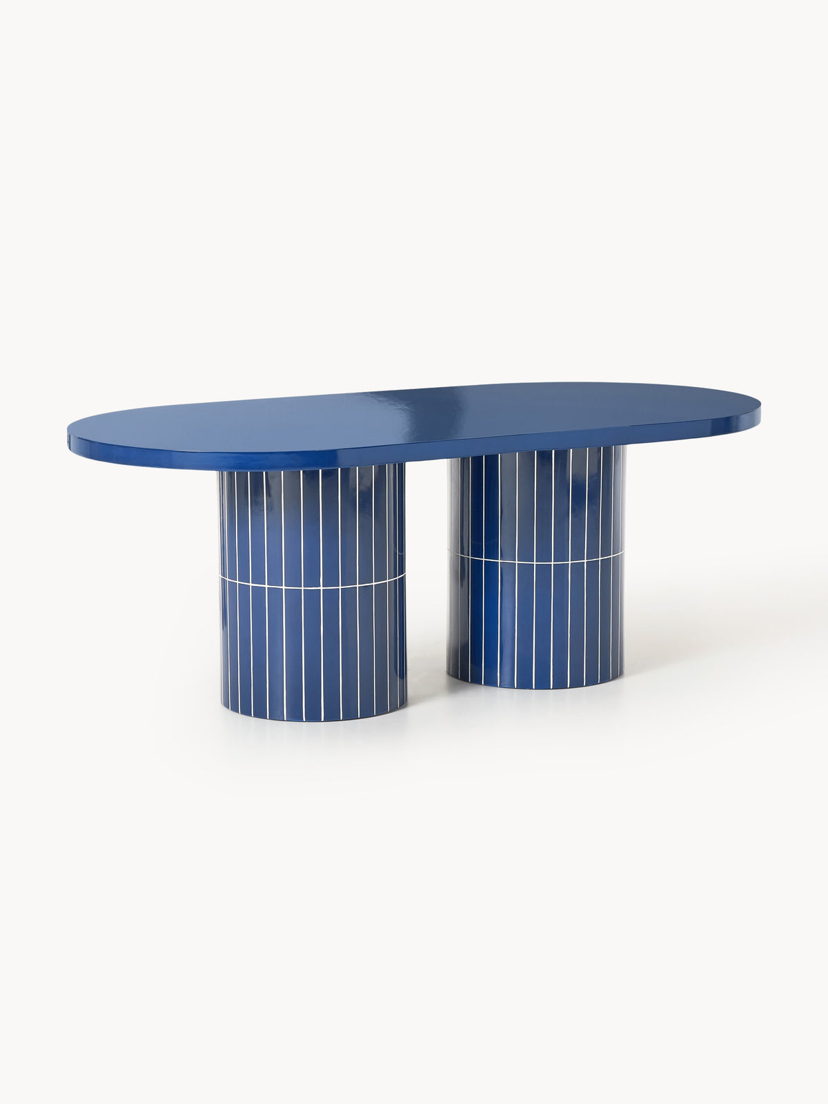 Saya Oval Garden Dining Table, Size 200 x 100 cm