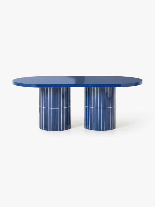 Saya Oval Garden Dining Table, Size 200 x 100 cm