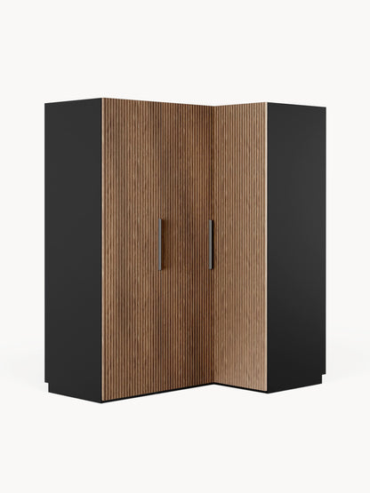 Simone Modular Corner Wardrobe in Various Sizes, 165 cm Wide