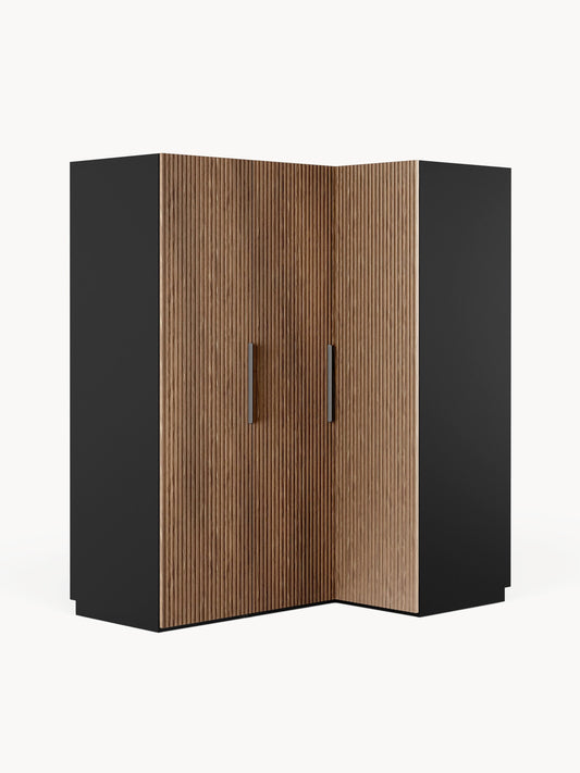 Simone Modular Corner Wardrobe in Various Sizes, 165 cm Wide
