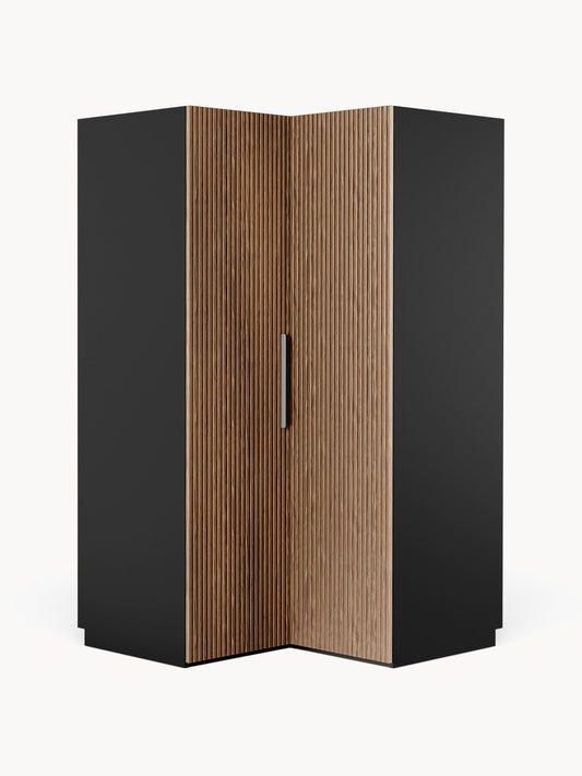 Simone Modular Corner Wardrobe, Measuring 115 cm Wide
