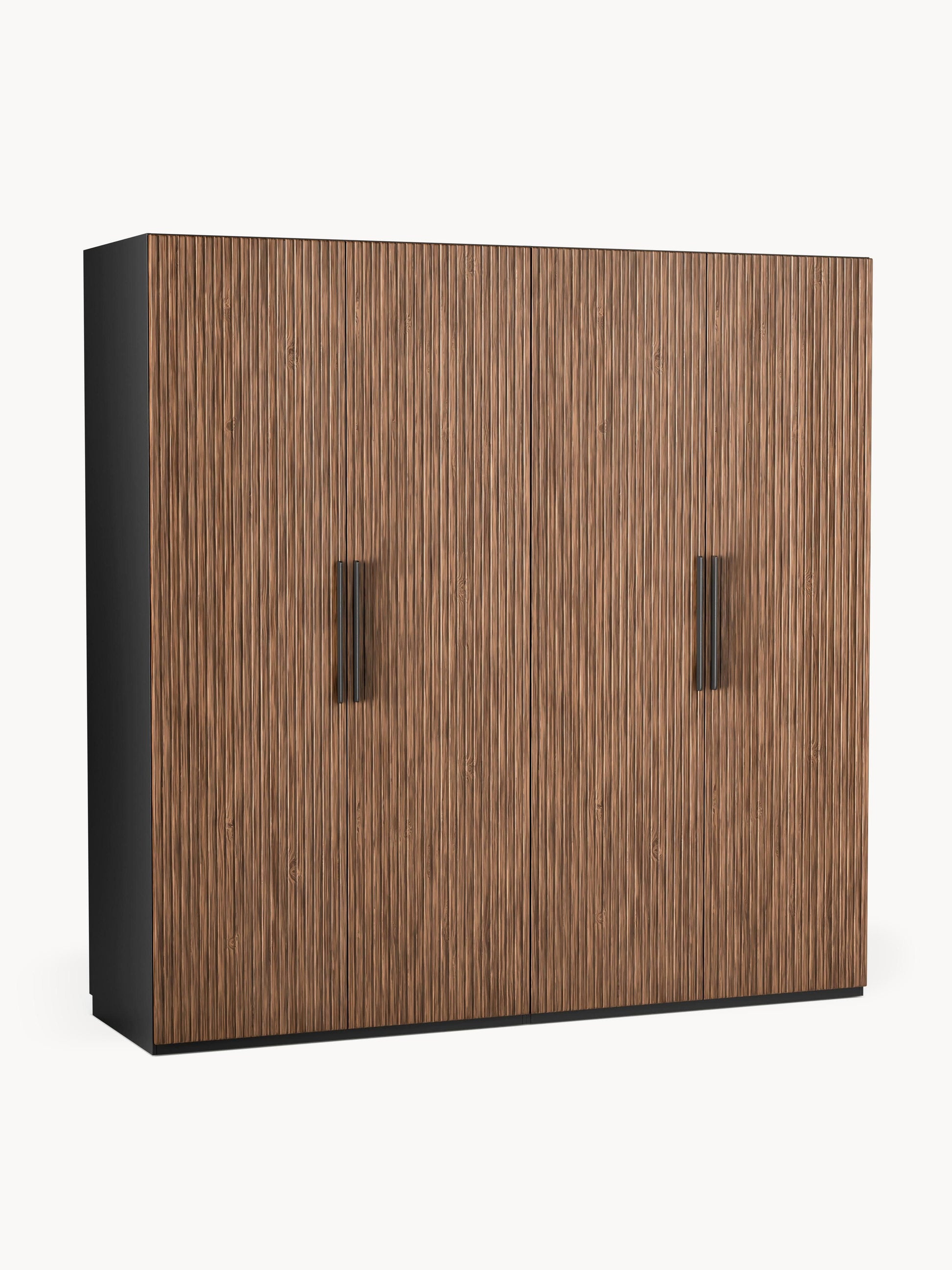 Simone Modular Hinged-Door Wardrobe in Various Sizes, 200 cm Wide