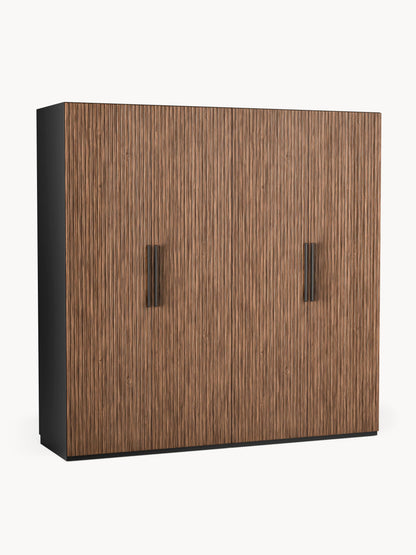 Simone Modular Hinged-Door Wardrobe in Various Sizes, 200 cm Wide