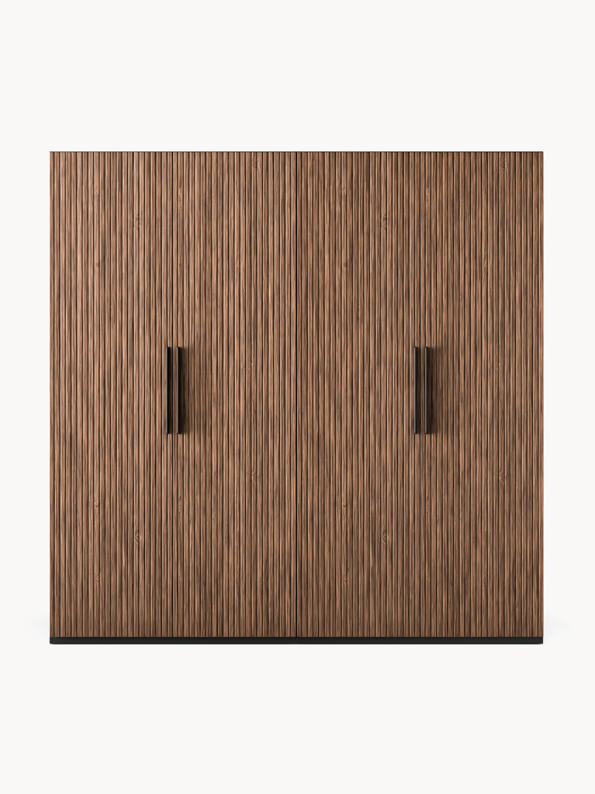 Simone Modular Hinged-Door Wardrobe in Various Sizes, 200 cm Wide
