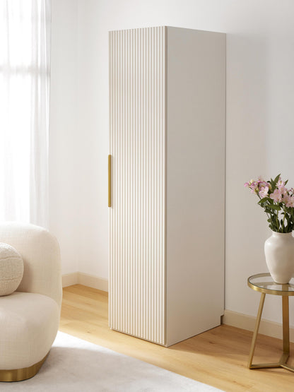 Simone Modular Hinged-Door Wardrobe in Various Sizes, 50 cm Wide