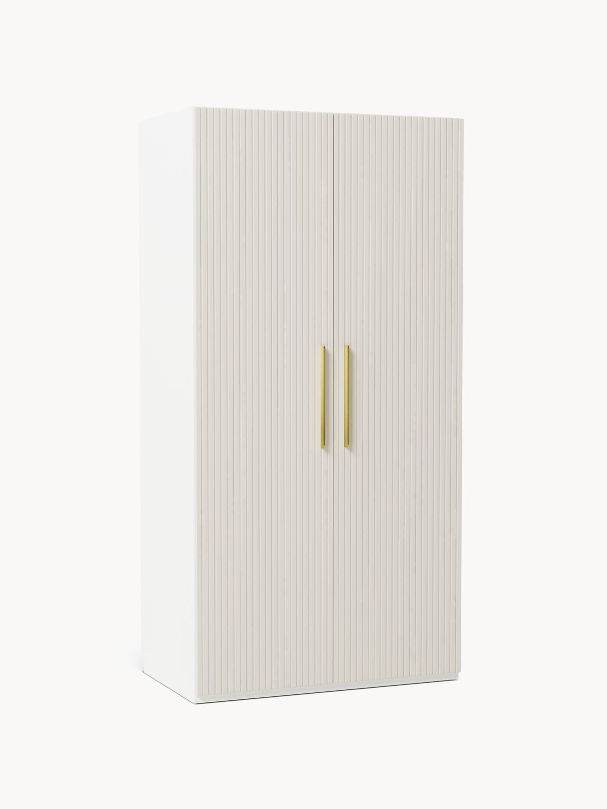 Simone Modular Wardrobe with Hinged Doors, in Various Sizes, 100 cm Wide