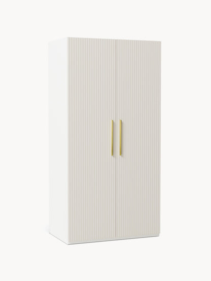 Simone Modular Wardrobe with Hinged Doors, in Various Sizes, 100 cm Wide