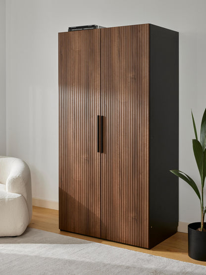 Simone Modular Wardrobe with Hinged Doors, in Various Sizes, 100 cm Wide
