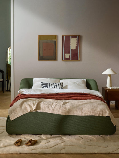 Sofia Bed in Bouclé, Upholstered