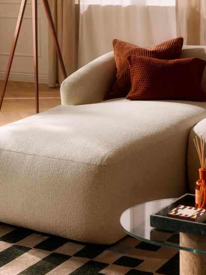 Sofia Bouclé Chaise Corner Piece