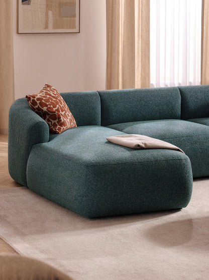 Sofia Bouclé Chaise Corner Piece