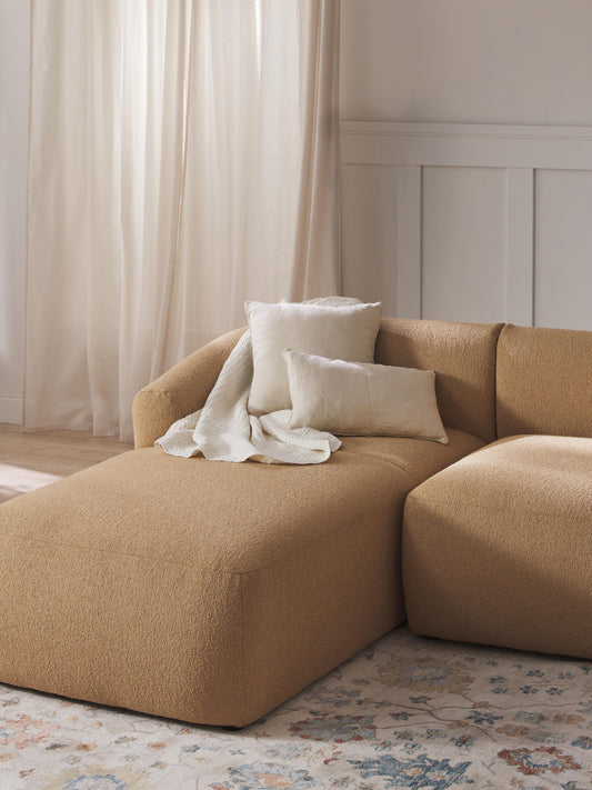 Sofia Bouclé Chaise Corner Piece