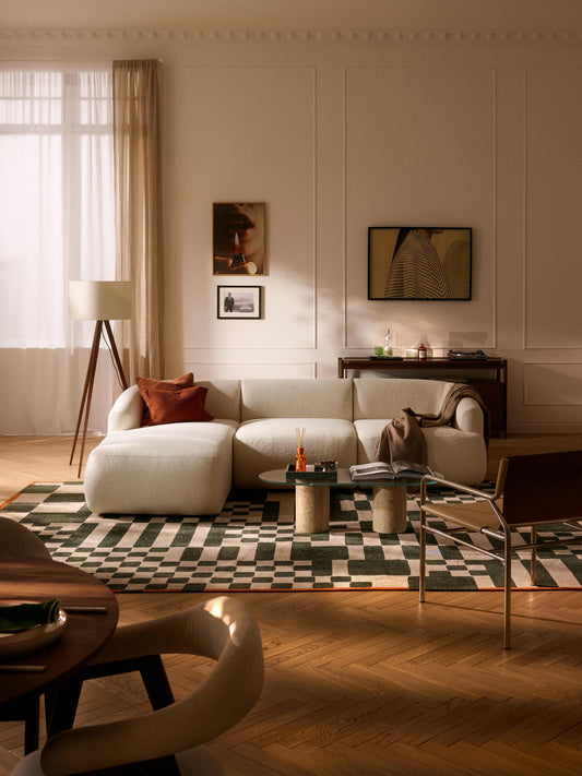 Sofia Bouclé Modular Corner Sofa (3-Seater)