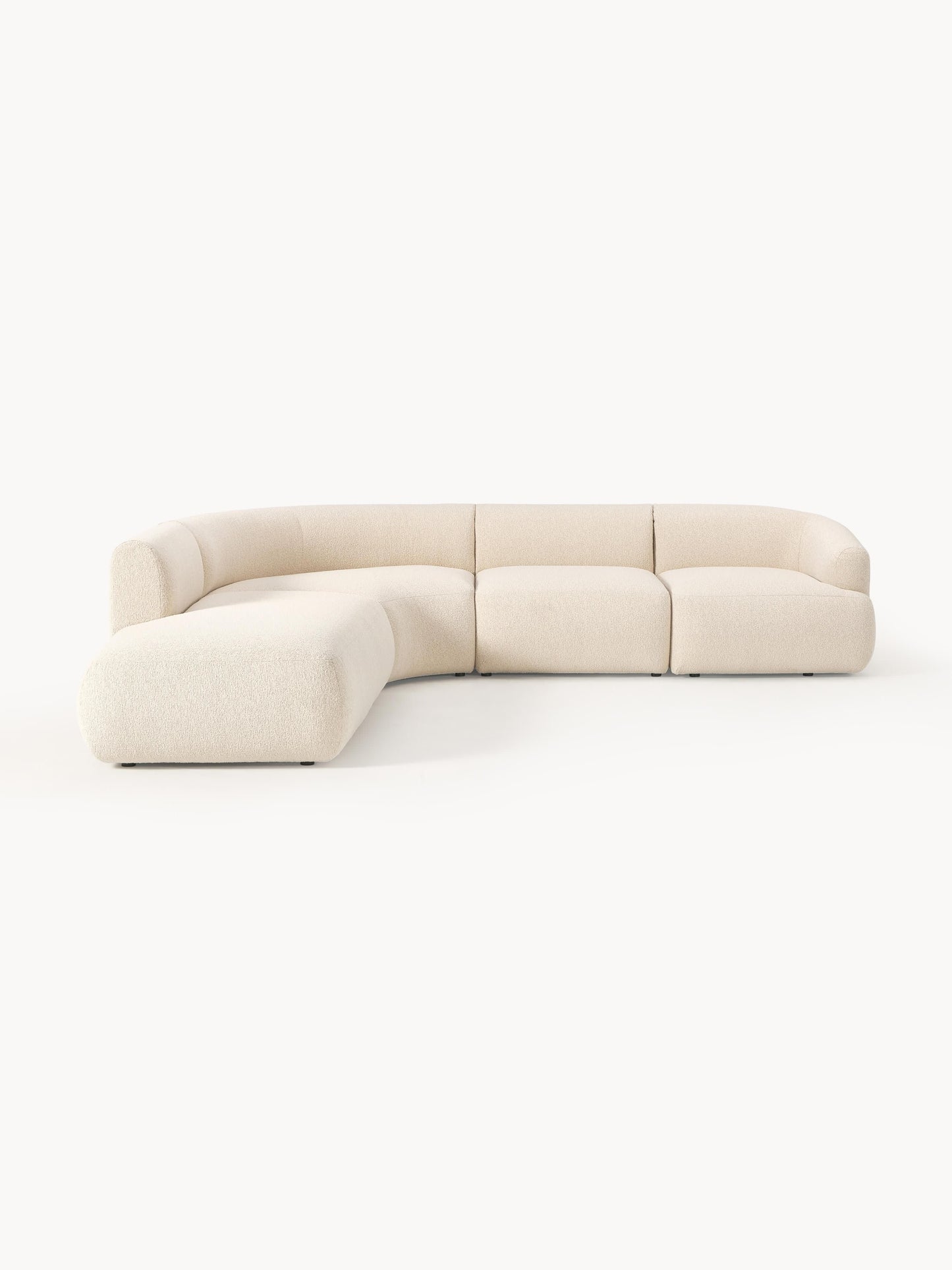 Sofia Bouclé Modular Corner Sofa (4-Seater)