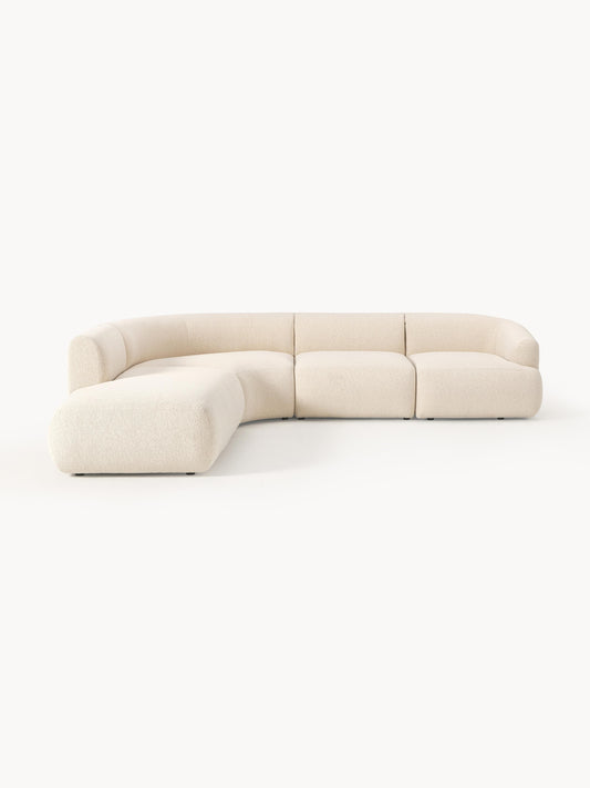 Sofia Bouclé Modular Corner Sofa (4-Seater)