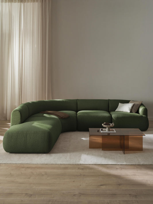 Sofia Bouclé Modular Corner Sofa (4-Seater)