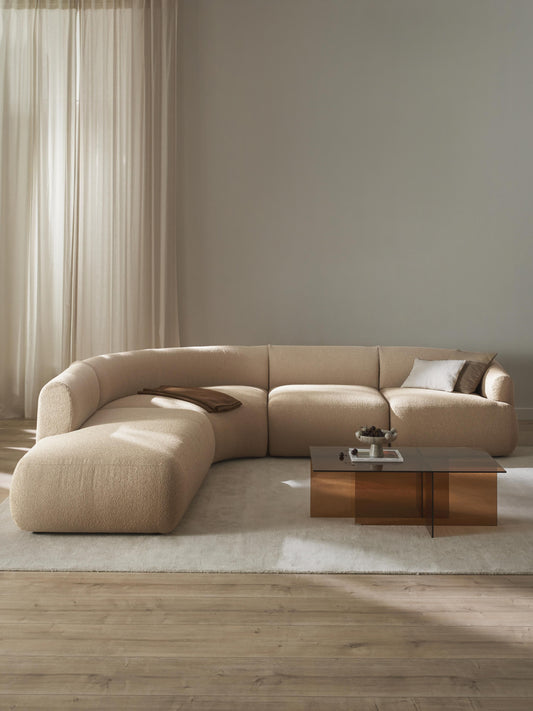Sofia Bouclé Modular Corner Sofa (4-Seater)