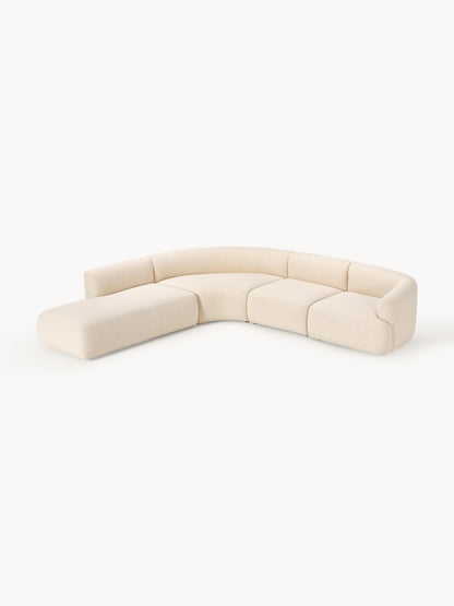 Sofia Bouclé Modular Corner Sofa (4-Seater)