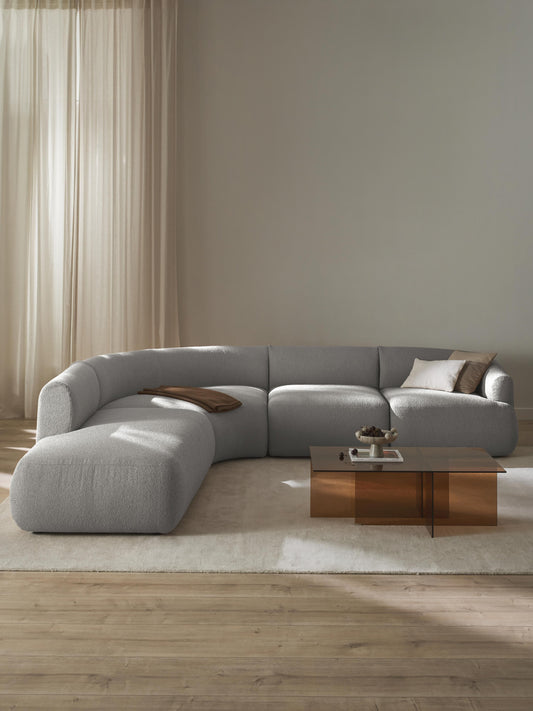 Sofia Bouclé Modular Corner Sofa (4-Seater)