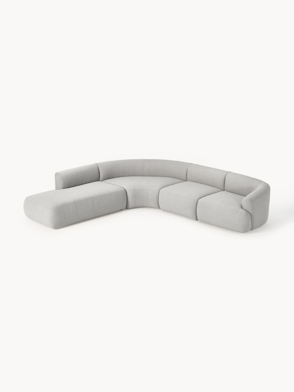 Sofia Bouclé Modular Corner Sofa (4-Seater)