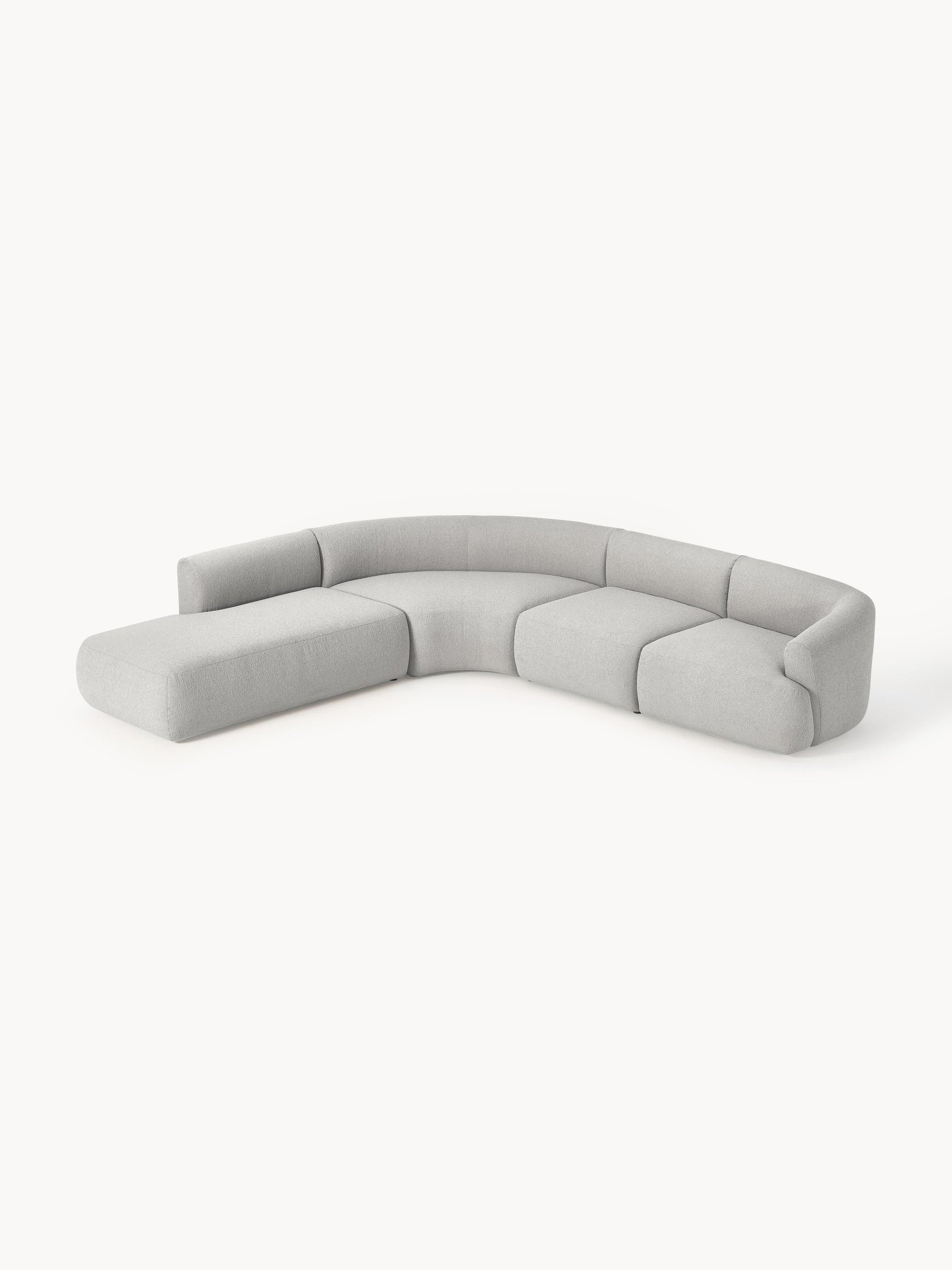 Sofia Bouclé Modular Corner Sofa (4-Seater)