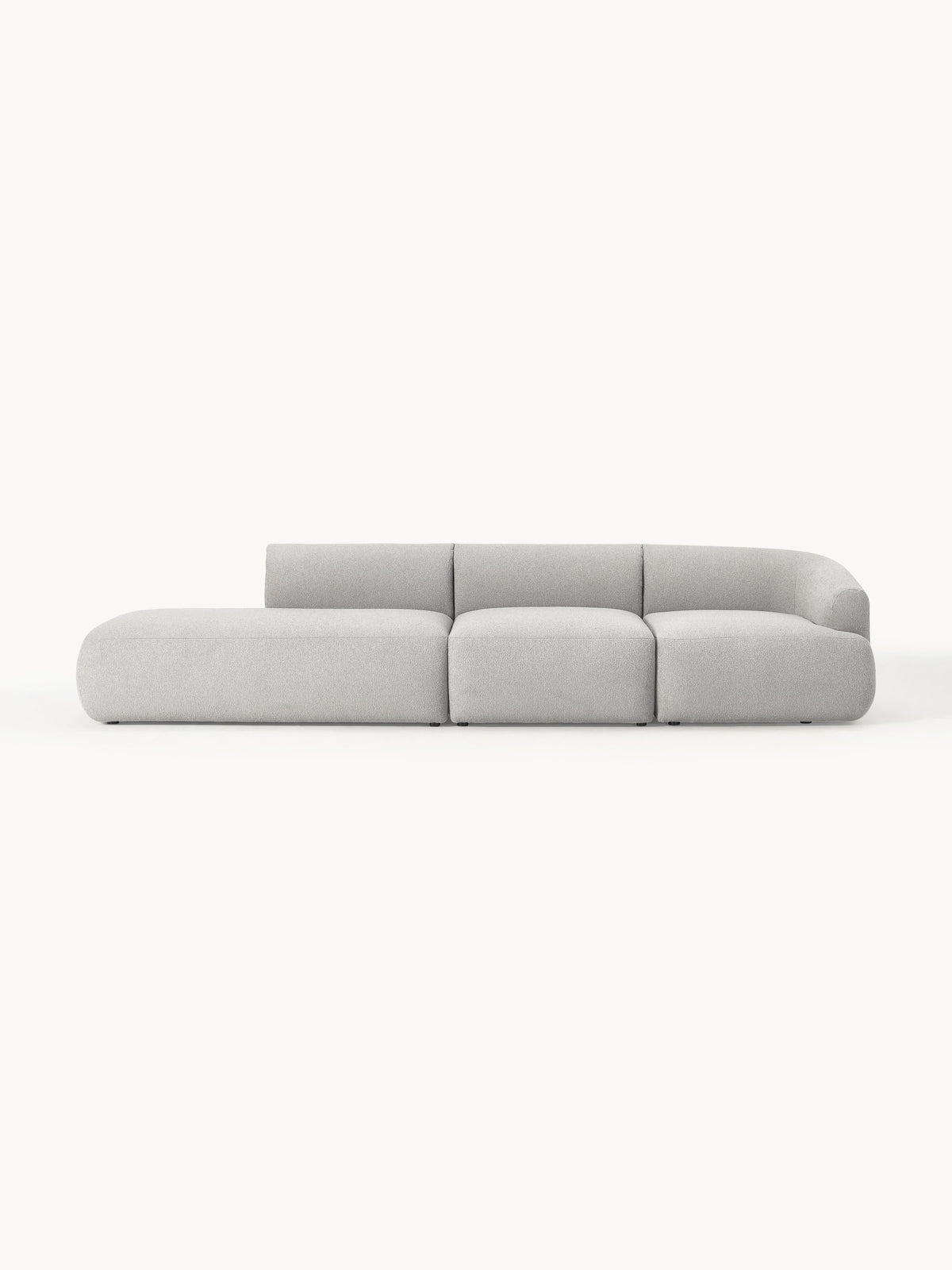 Sofia Modular Chaise Longue with Bouclé Cover (2-Seater)