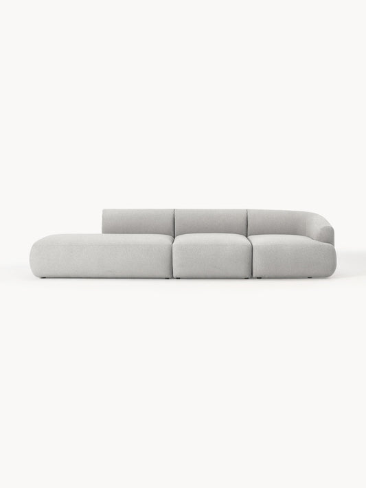 Sofia Modular Chaise Longue with Bouclé Cover (2-Seater)