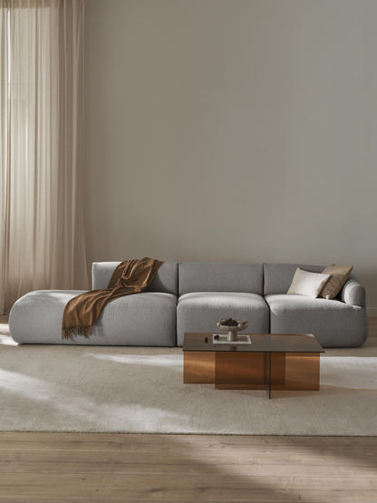 Sofia Modular Chaise Longue with Bouclé Cover (2-Seater)
