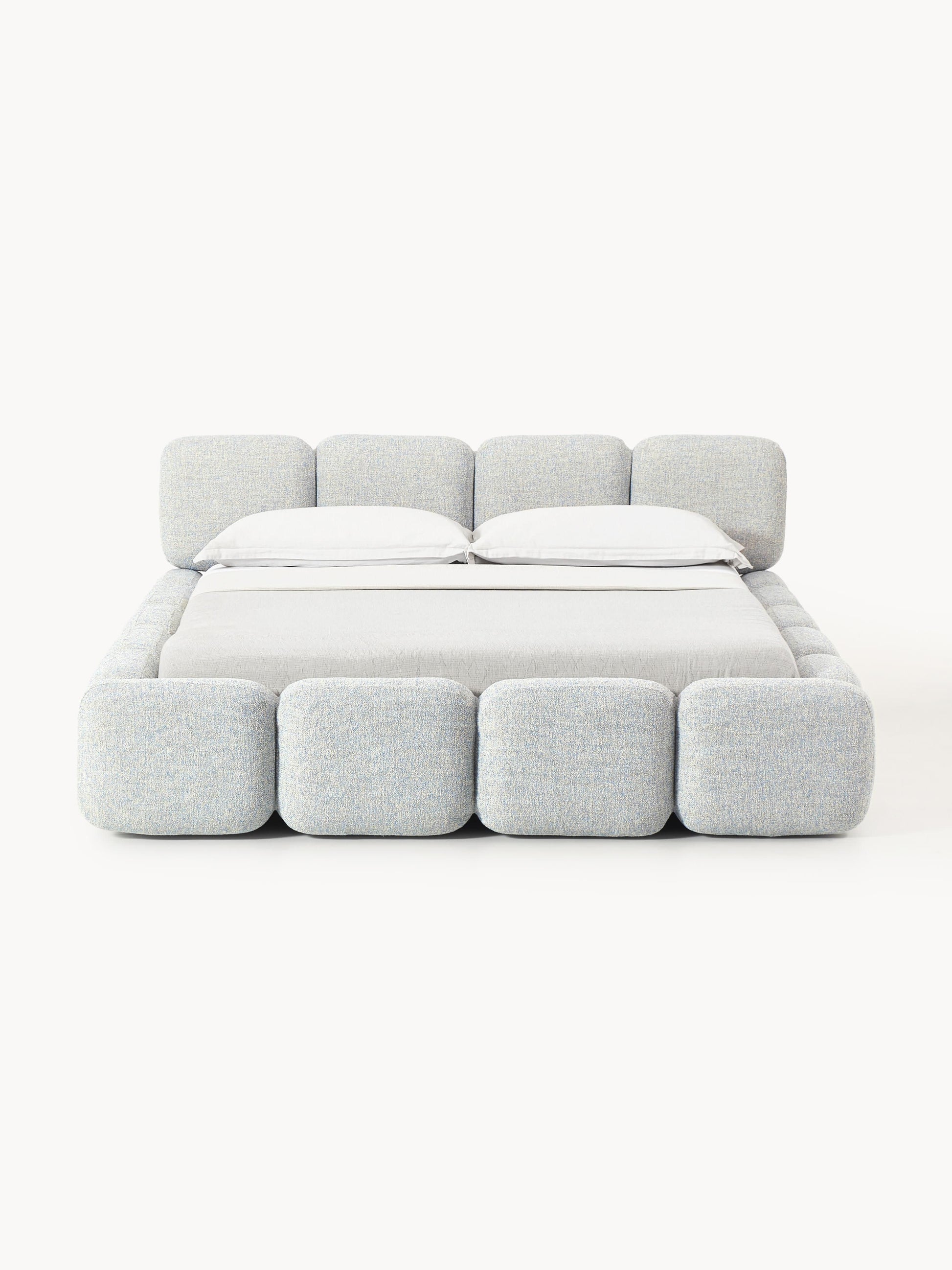 Tayla Bed in Bouclé, Upholstered