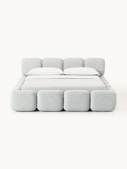 Tayla Bed in Bouclé, Upholstered