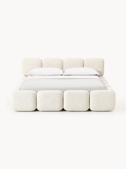 Tayla Bed in Bouclé, Upholstered