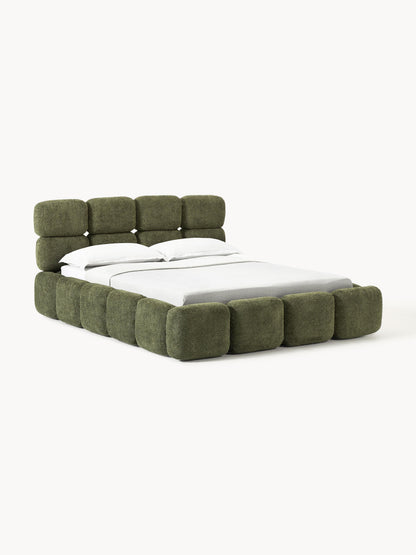 Tayla Bed in Teddy Bouclé, Upholstered
