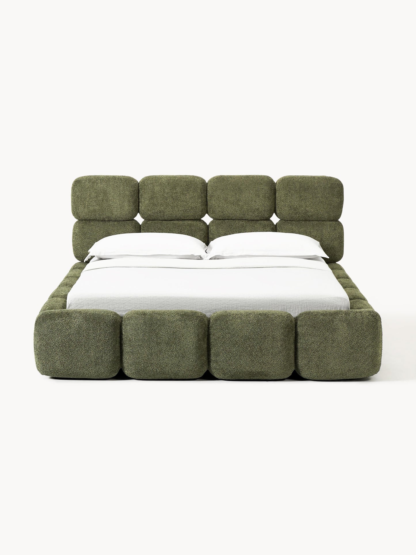 Tayla Bed in Teddy Bouclé, Upholstered