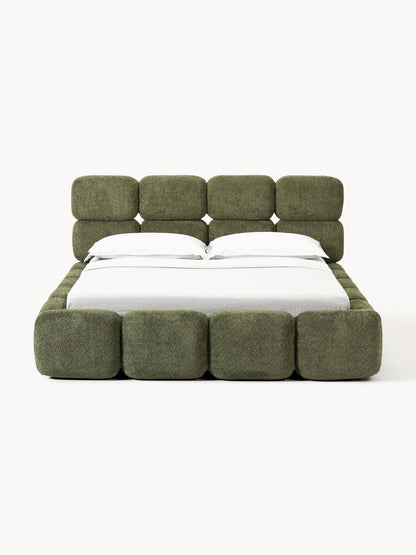 Tayla Bed in Teddy Bouclé, Upholstered