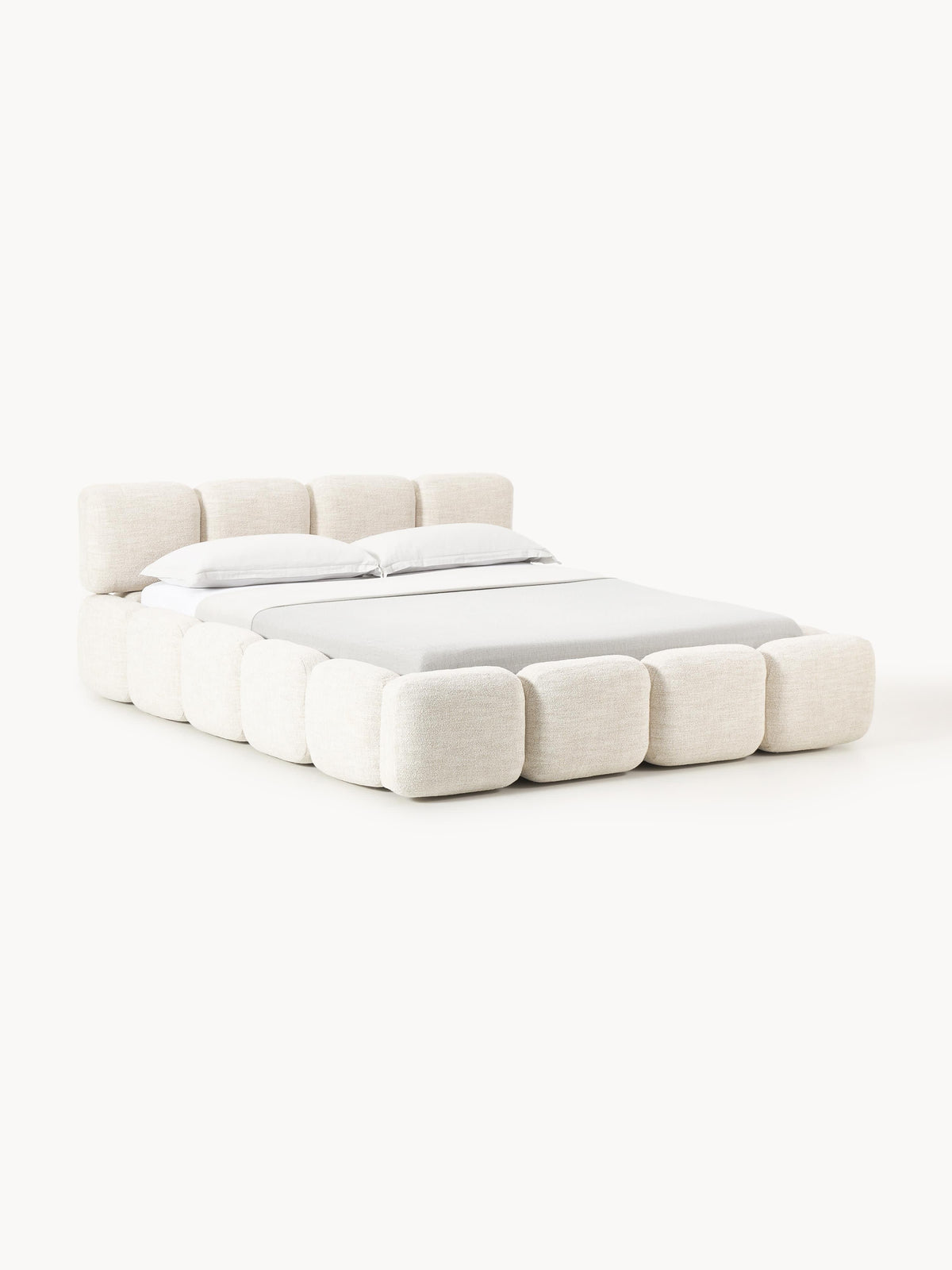Tayla Bouclé Upholstered Storage Bed