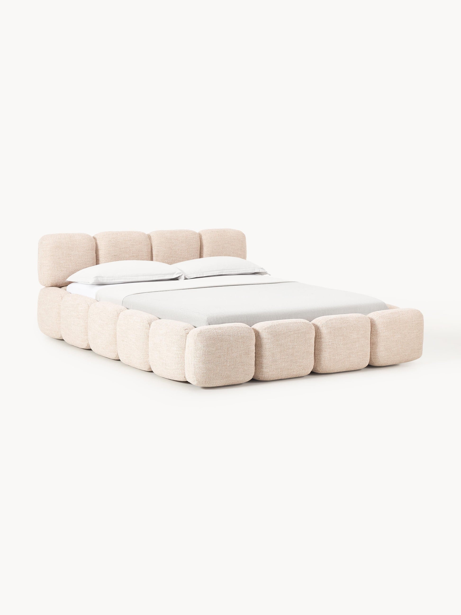 Tayla Bouclé Upholstered Storage Bed