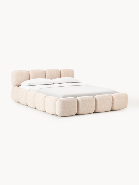 Tayla Bouclé Upholstered Storage Bed