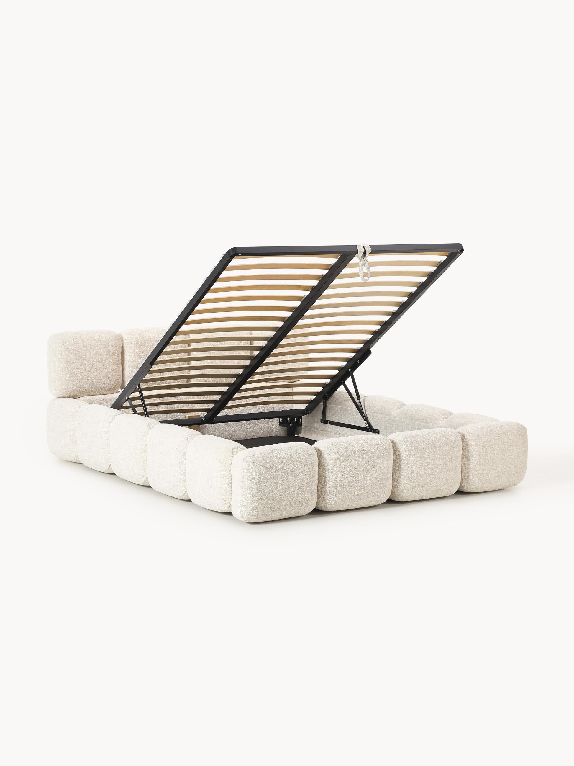 Tayla Bouclé Upholstered Storage Bed