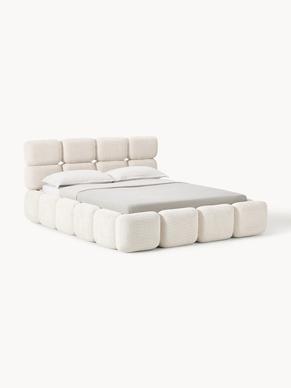 Tayla Teddy Bouclé Upholstered Storage Bed