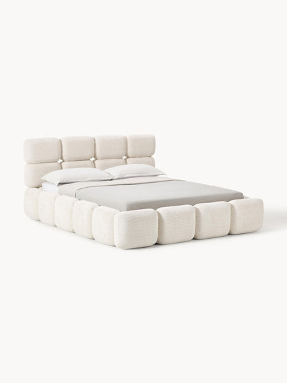 Tayla Teddy Bouclé Upholstered Storage Bed
