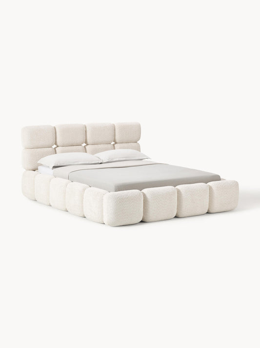 Tayla Teddy Bouclé Upholstered Storage Bed