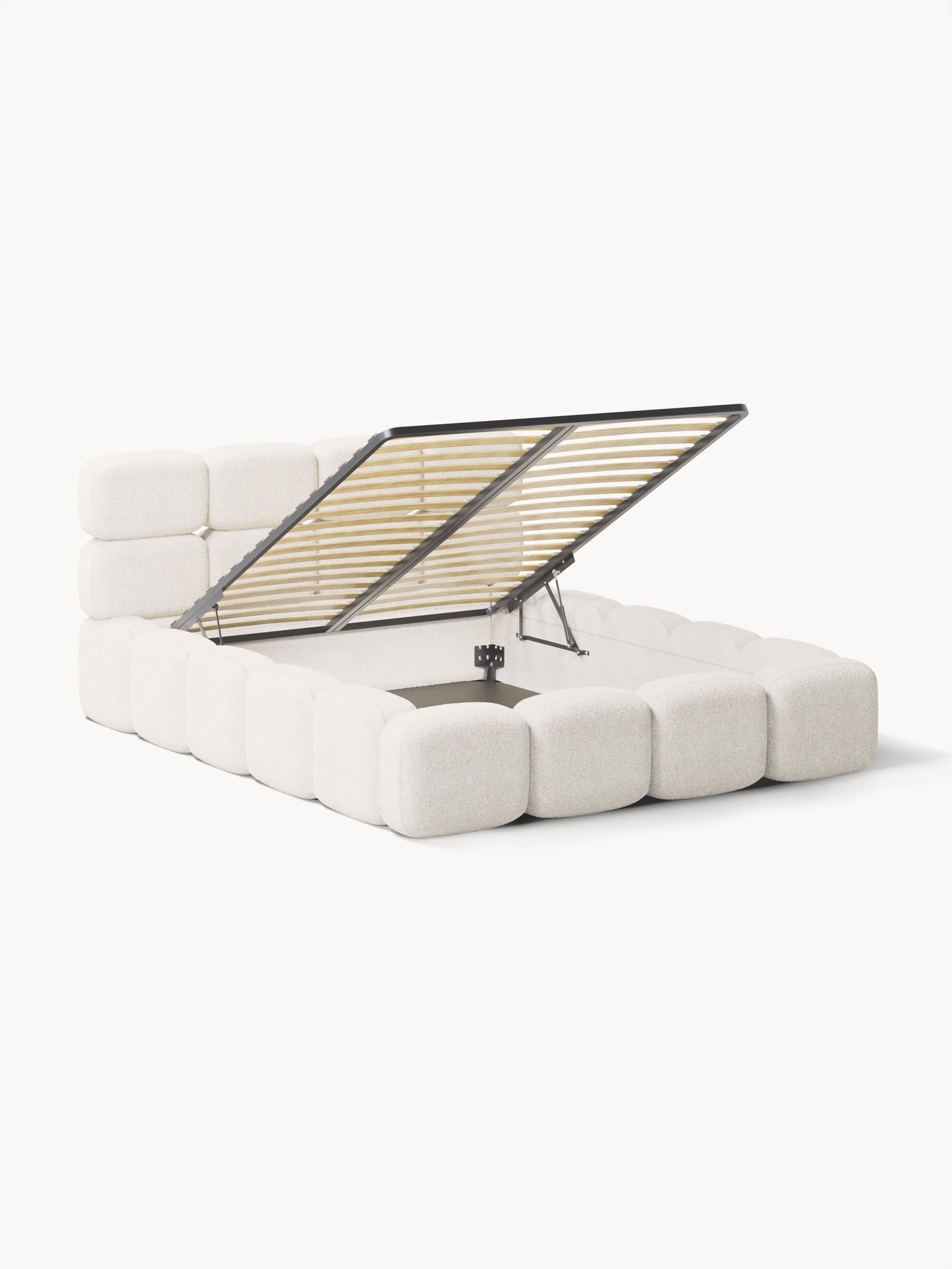 Tayla Teddy Bouclé Upholstered Storage Bed