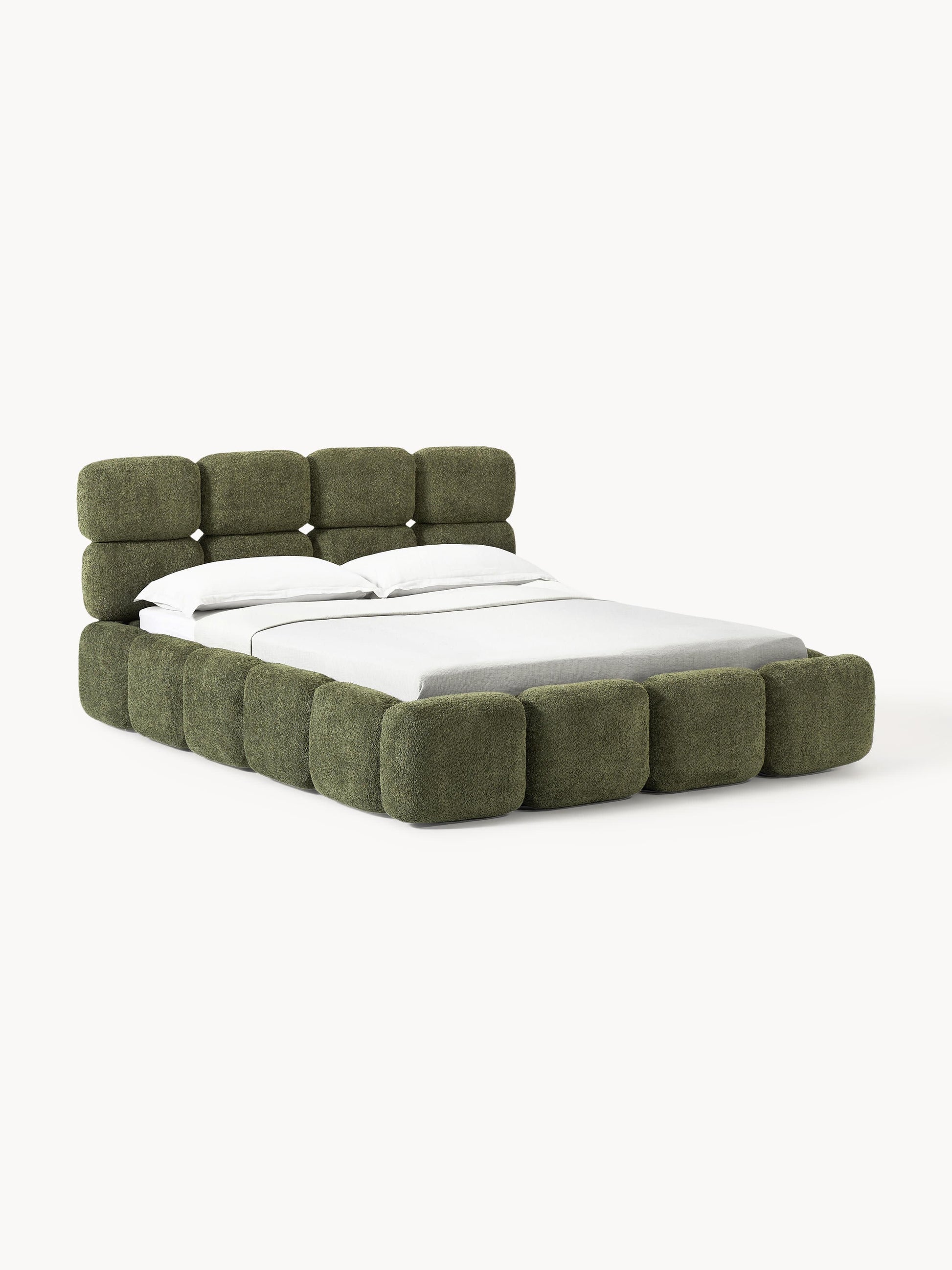 Tayla Teddy Bouclé Upholstered Storage Bed