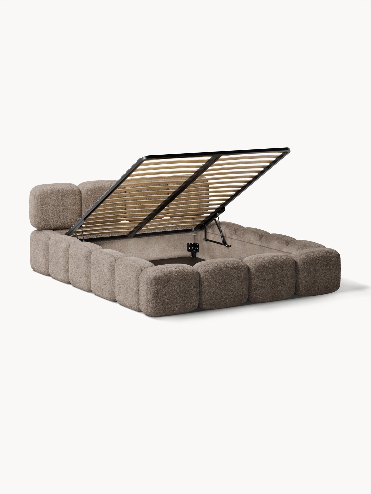 Tayla Teddy Bouclé Upholstered Storage Bed